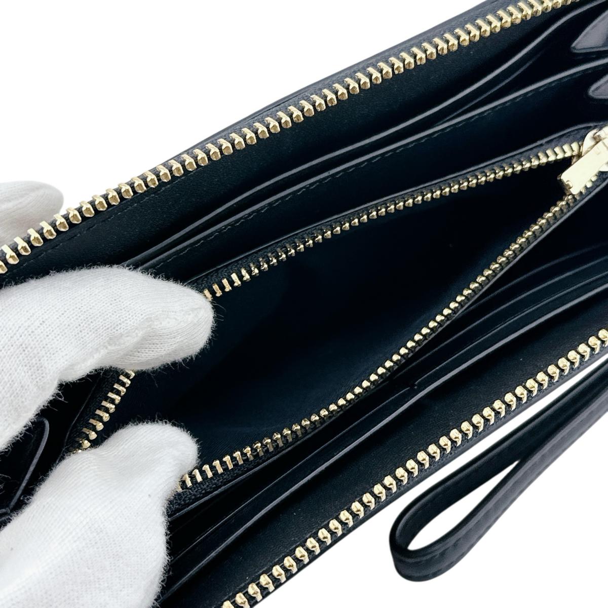 コーチ COACH 長財布
 長財布 シグネチャー ロングジップ アラウンド キャンバス C4452 カーキ×ブラック 【SS】
 【中古】