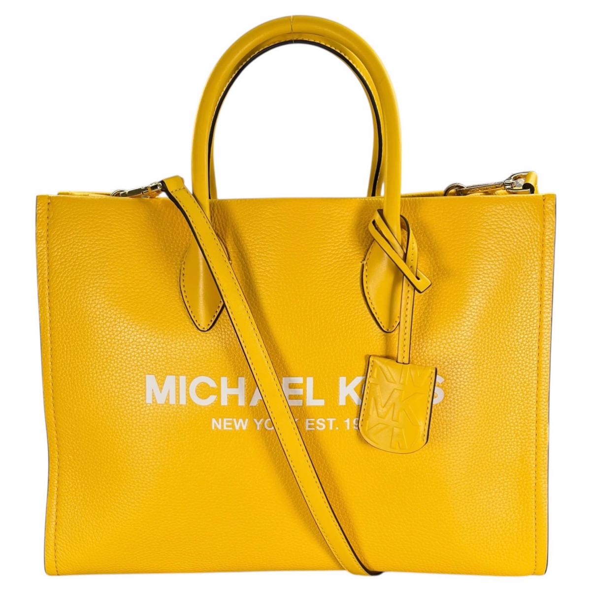 マイケルコース Michael Kors ハンドバッグ
 2WAYバッグ ショルダーバッグ 牛革 イエロー 【SS】
 【中古】