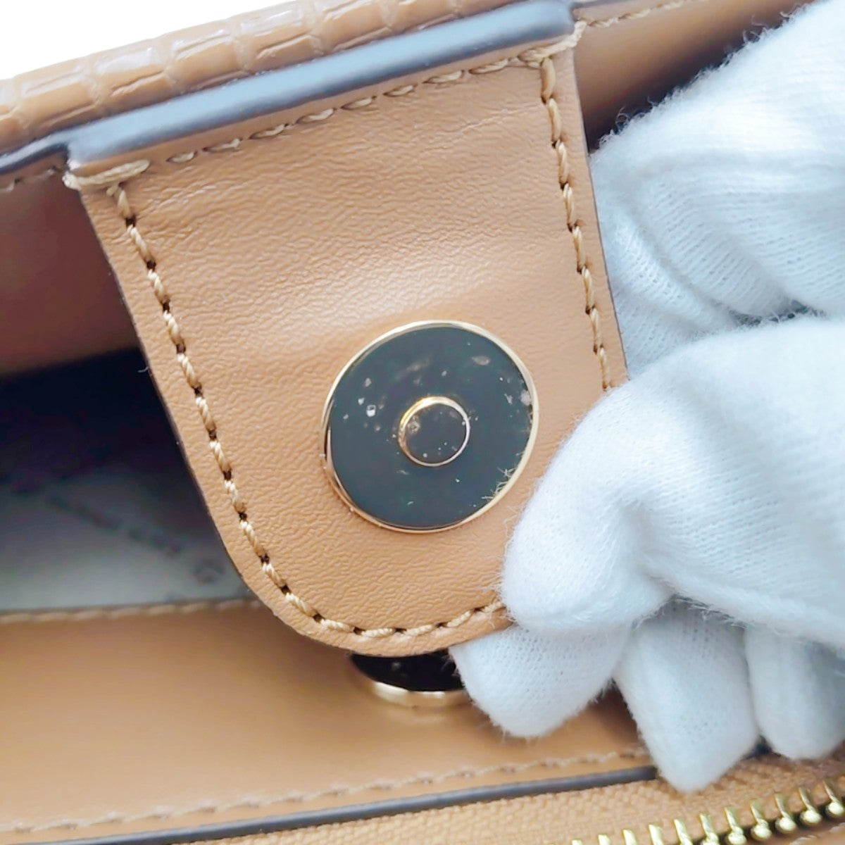 マイケルコース Michael Kors ハンドバッグ
 2WAYバッグ サッチェル ショルダーバッグ ポリウレタン 35T2GU5S1W1214 ブラウン 【SS】
 【中古】