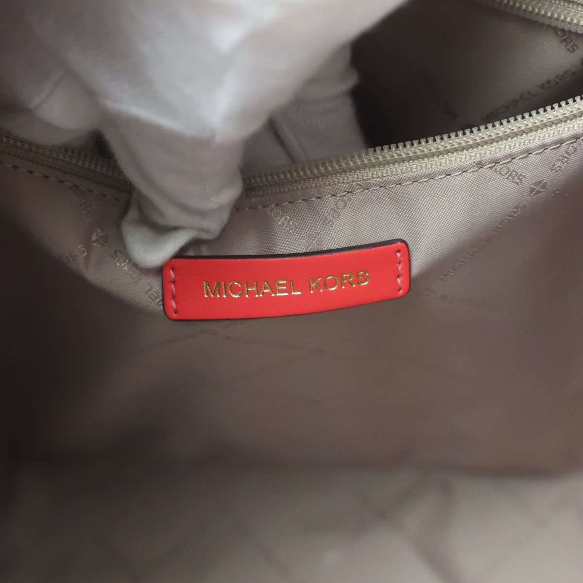 マイケルコース Michael Kors ハンドバッグ
 かごバッグ キンバー 大容量 キャンバス 35T2G7KT71 ピンク 【SS】
 【中古】