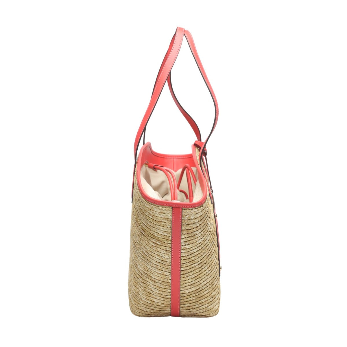 マイケルコース Michael Kors ハンドバッグ
 かごバッグ キンバー 大容量 キャンバス 35T2G7KT71 ピンク 【SS】
 【中古】