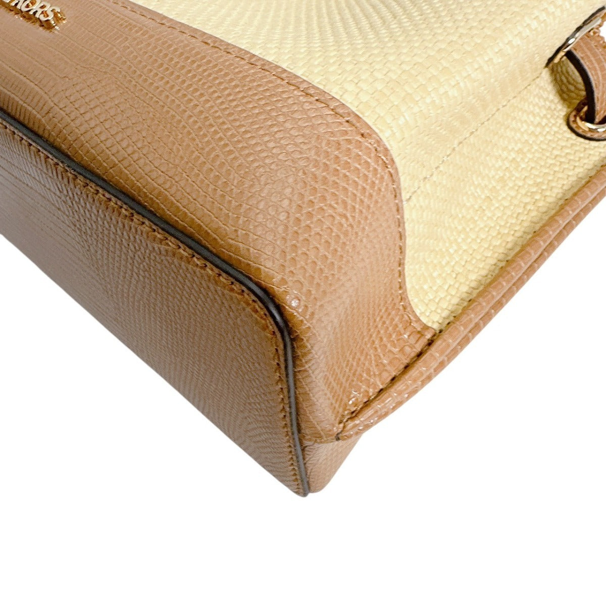 マイケルコース Michael Kors ハンドバッグ
 2WAYバッグ ショルダーバッグ ポリウレタン ブラウン 【SS】
 【中古】