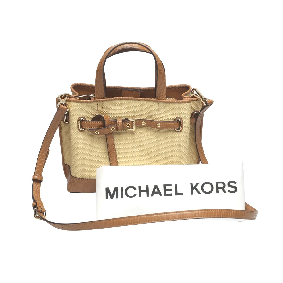 マイケルコース Michael Kors ハンドバッグ
 2WAYバッグ ショルダーバッグ ポリウレタン 35T2GU5S1W1214 ブラウン 【SS】
 【中古】