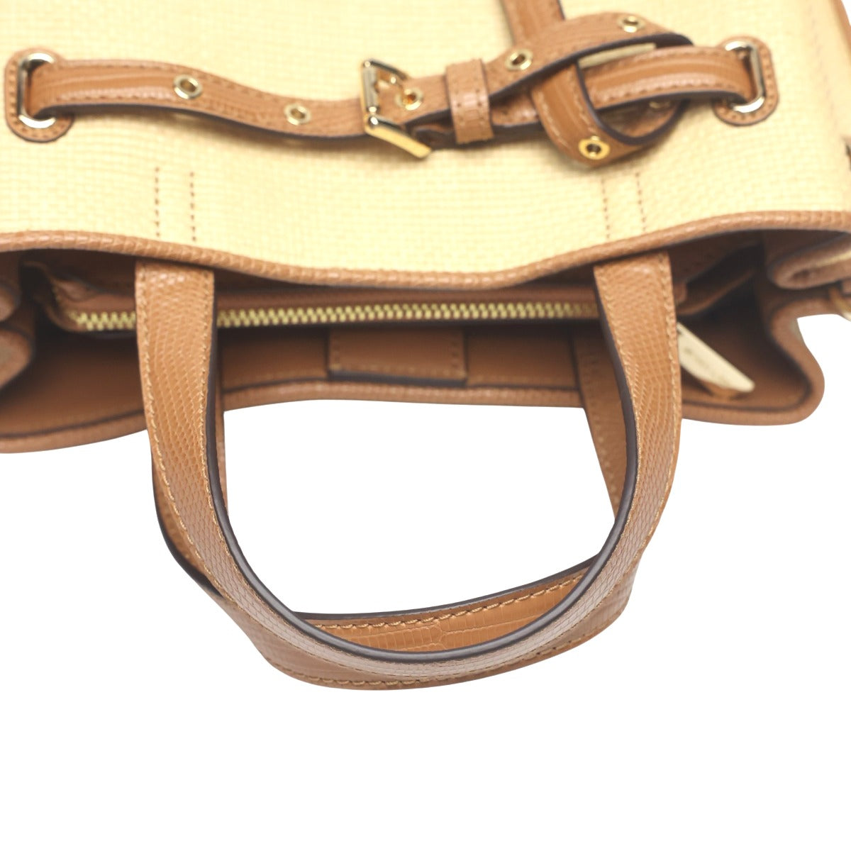 マイケルコース Michael Kors ハンドバッグ
 2WAYバッグ ショルダーバッグ ポリウレタン 35T2GU5S1W1214 ブラウン 【SS】
 【中古】