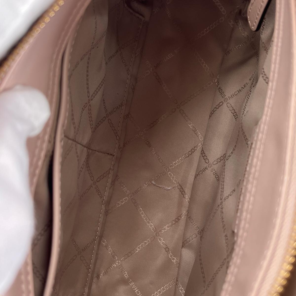 マイケルコース Michael Kors ハンドバッグ
 2WAYバッグ ショルダーバッグ 牛革 ピンクベージュ 【SS】
 【中古】