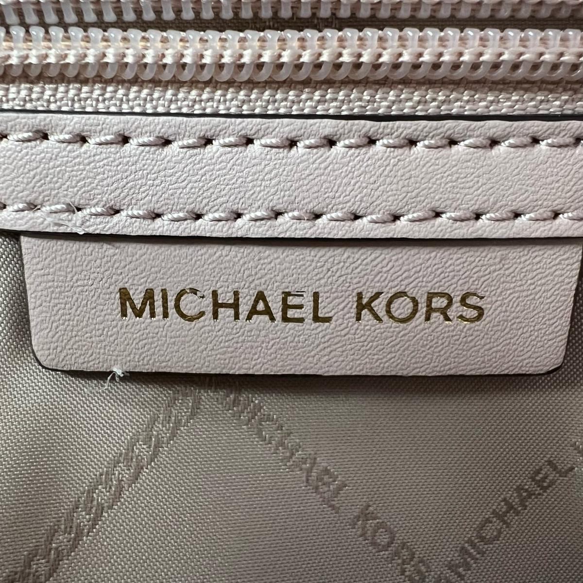 マイケルコース Michael Kors ハンドバッグ
 2WAYバッグ ショルダーバッグ 牛革 ピンクベージュ 【SS】
 【中古】
