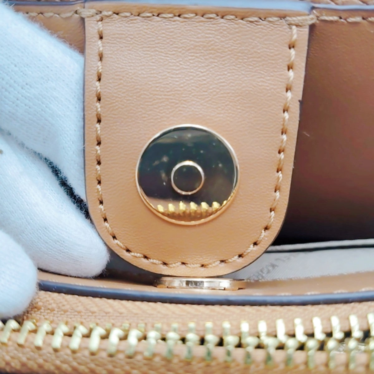 マイケルコース Michael Kors ハンドバッグ
 2WAYバッグ サッチェル ショルダーバッグ ポリウレタン 35T2GU5S1W1214 ブラウン 【SS】
 【中古】