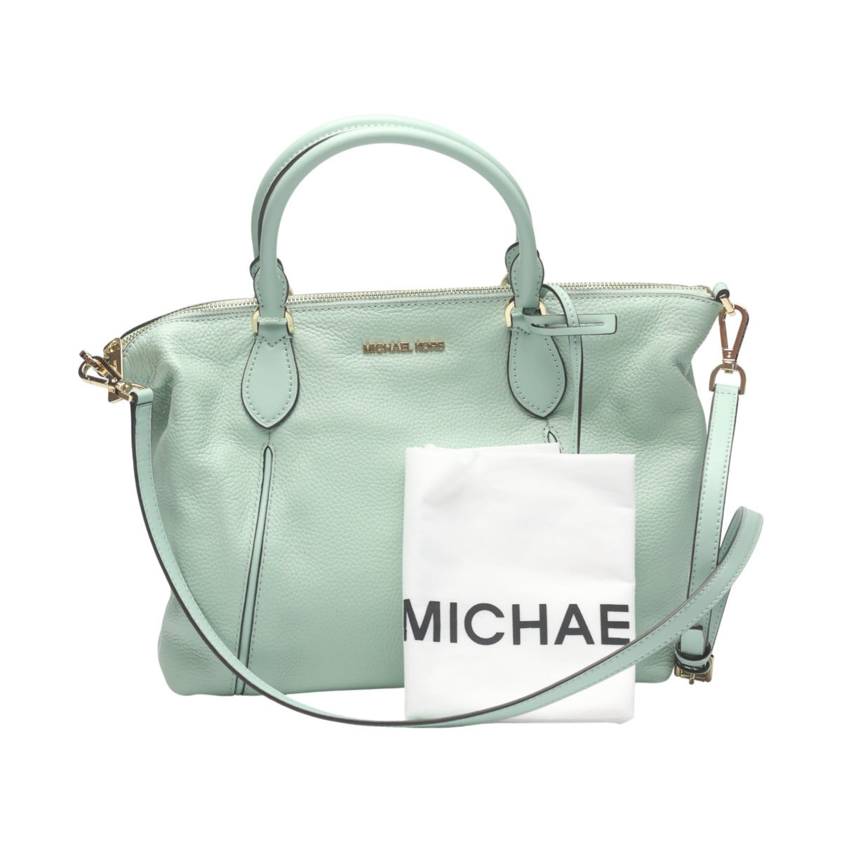 マイケルコース Michael Kors ハンドバッグ
 2WAYバッグ サッチェル ショルダーバッグ 牛革 35S0GYZS3L ライトグリーン 【SS】
 【中古】