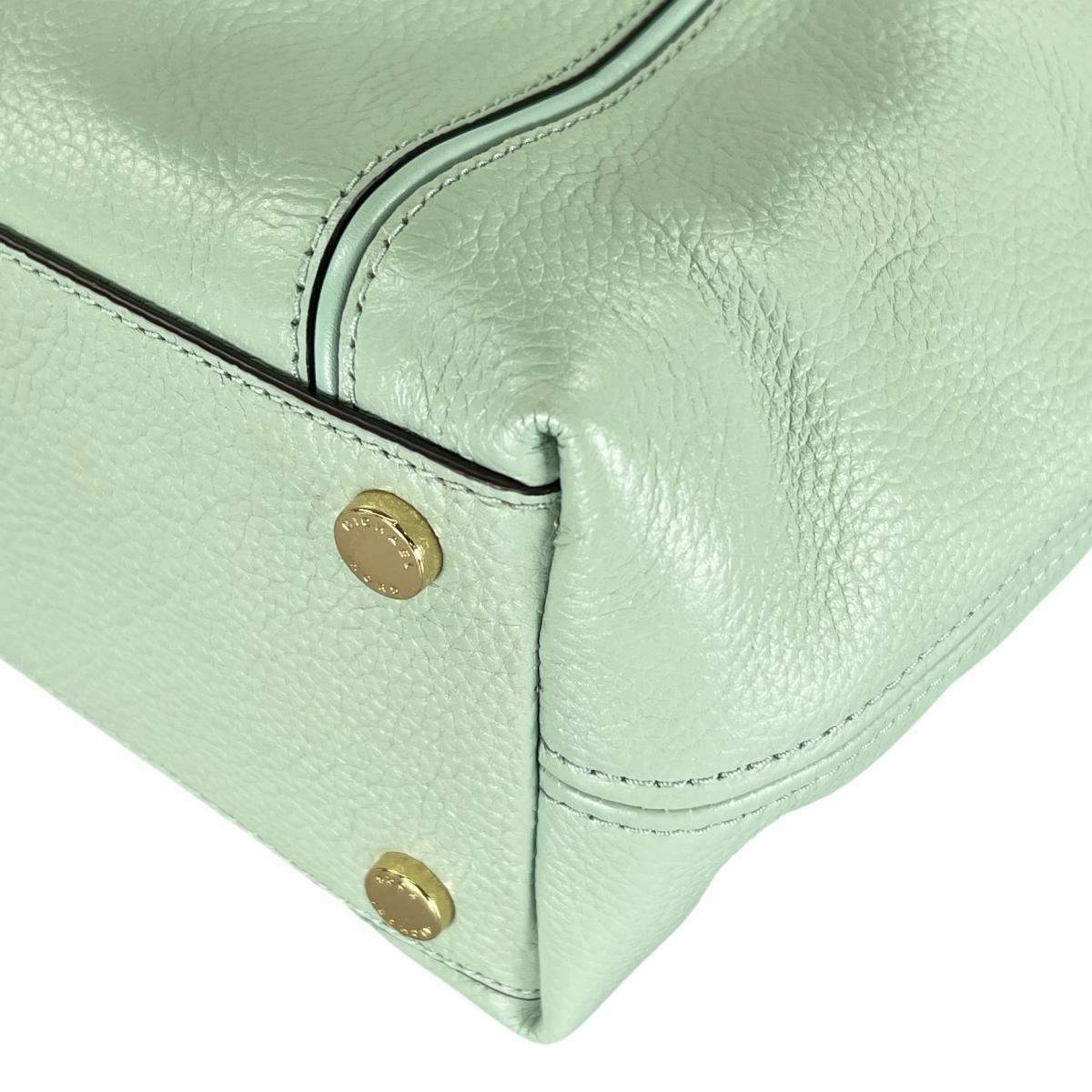 マイケルコース Michael Kors ハンドバッグ
 2WAYバッグ サッチェル ショルダーバッグ 牛革 35S0GYZS3L ライトグリーン 【SS】
 【中古】