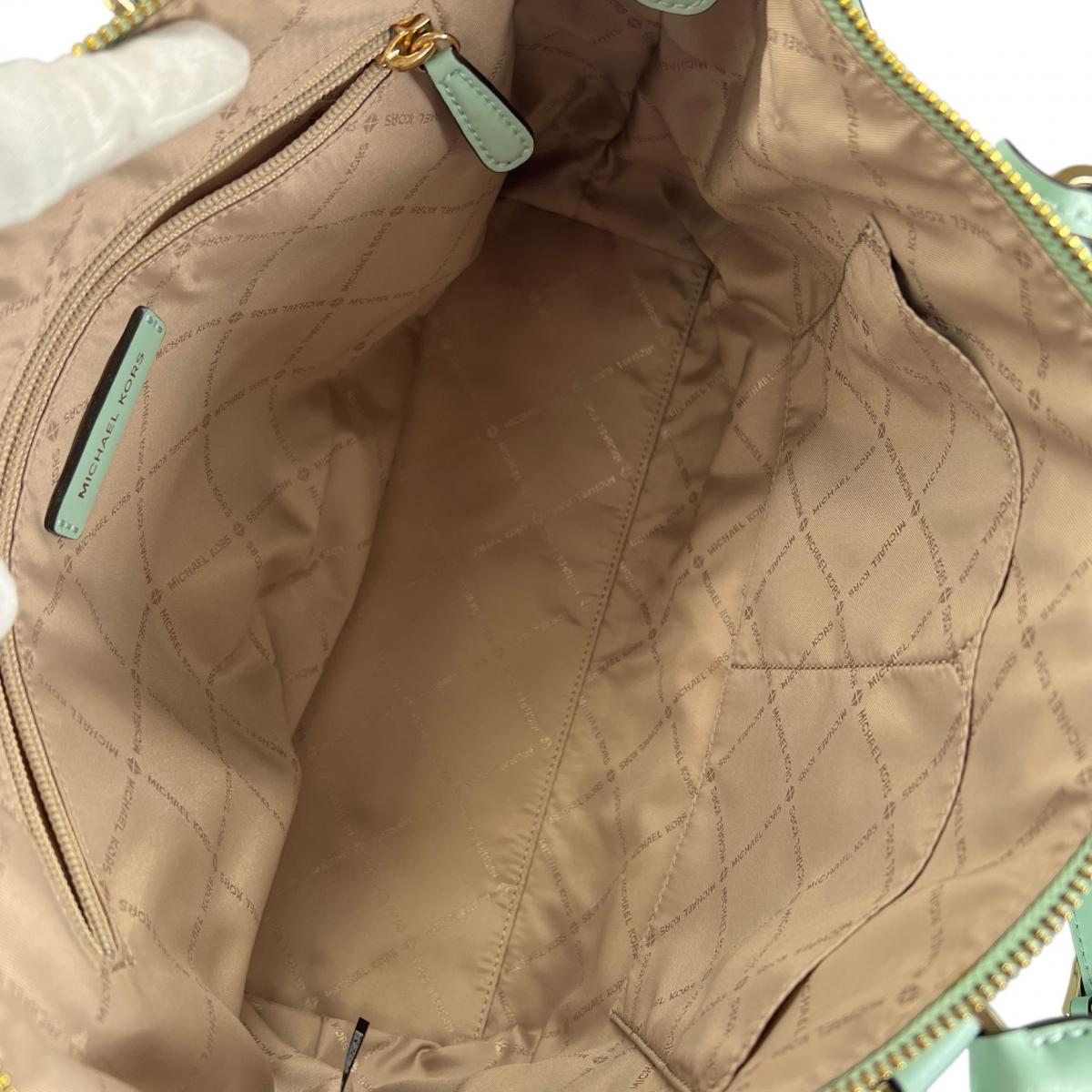 マイケルコース Michael Kors ハンドバッグ
 2WAYバッグ サッチェル ショルダーバッグ 牛革 35S0GYZS3L ライトグリーン 【SS】
 【中古】