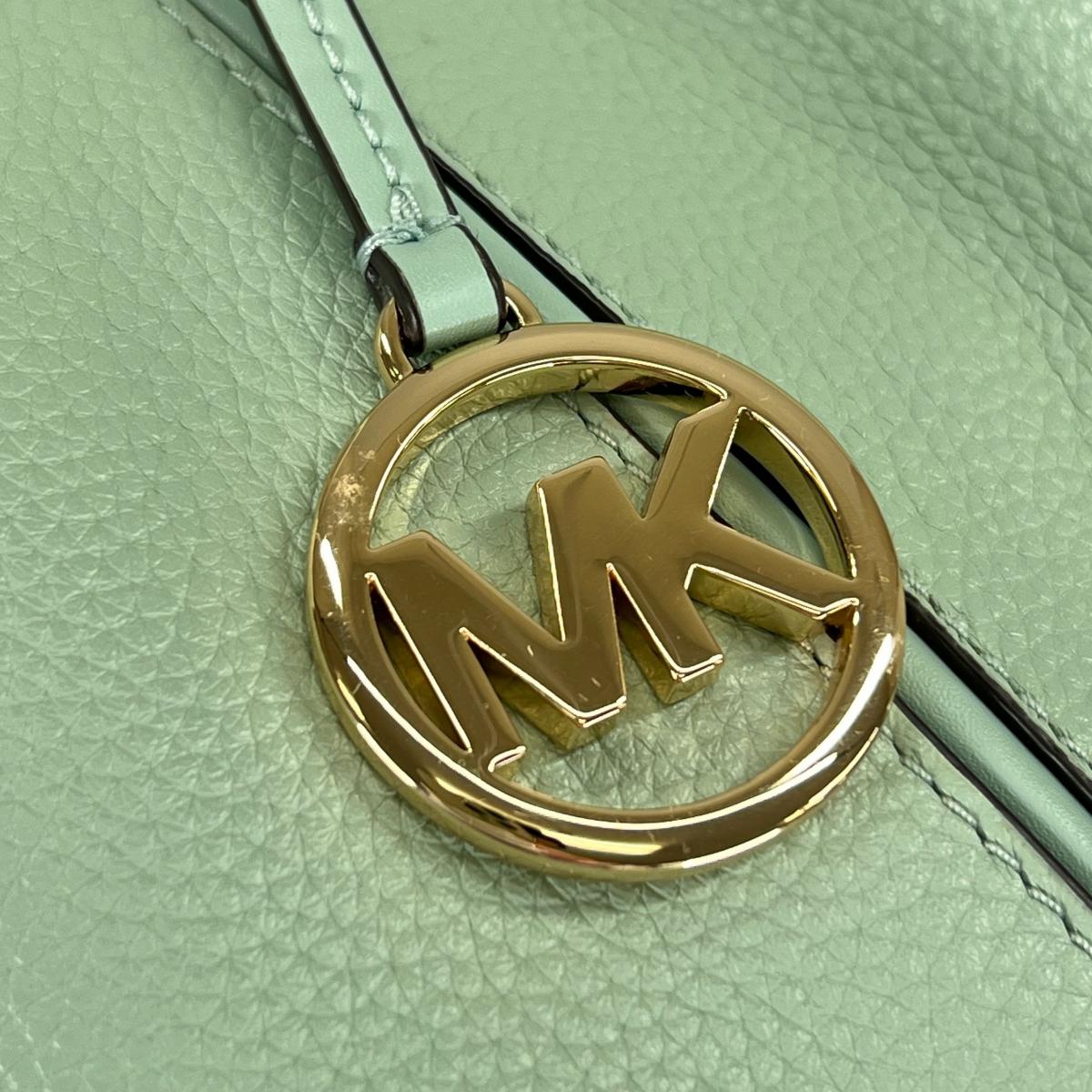 マイケルコース Michael Kors ハンドバッグ
 2WAYバッグ サッチェル ショルダーバッグ 牛革 35S0GYZS3L ライトグリーン 【SS】
 【中古】