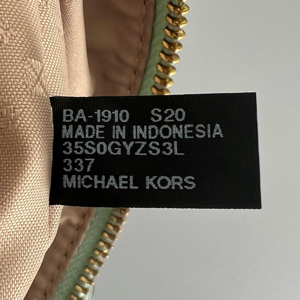 マイケルコース Michael Kors ハンドバッグ
 2WAYバッグ サッチェル ショルダーバッグ 牛革 35S0GYZS3L ライトグリーン 【SS】
 【中古】