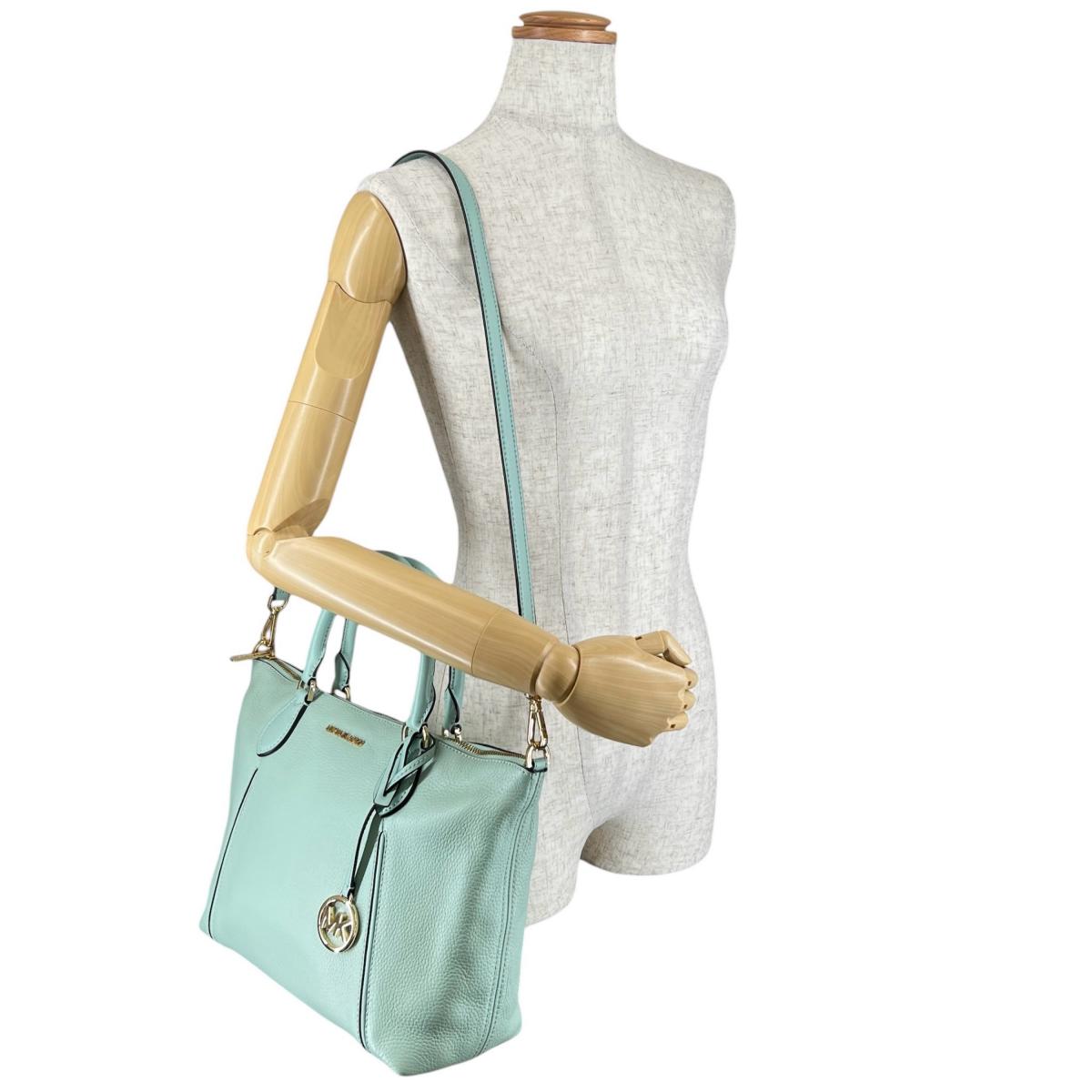 マイケルコース Michael Kors ハンドバッグ
 2WAYバッグ サッチェル ショルダーバッグ 牛革 35S0GYZS3L ライトグリーン 【SS】
 【中古】