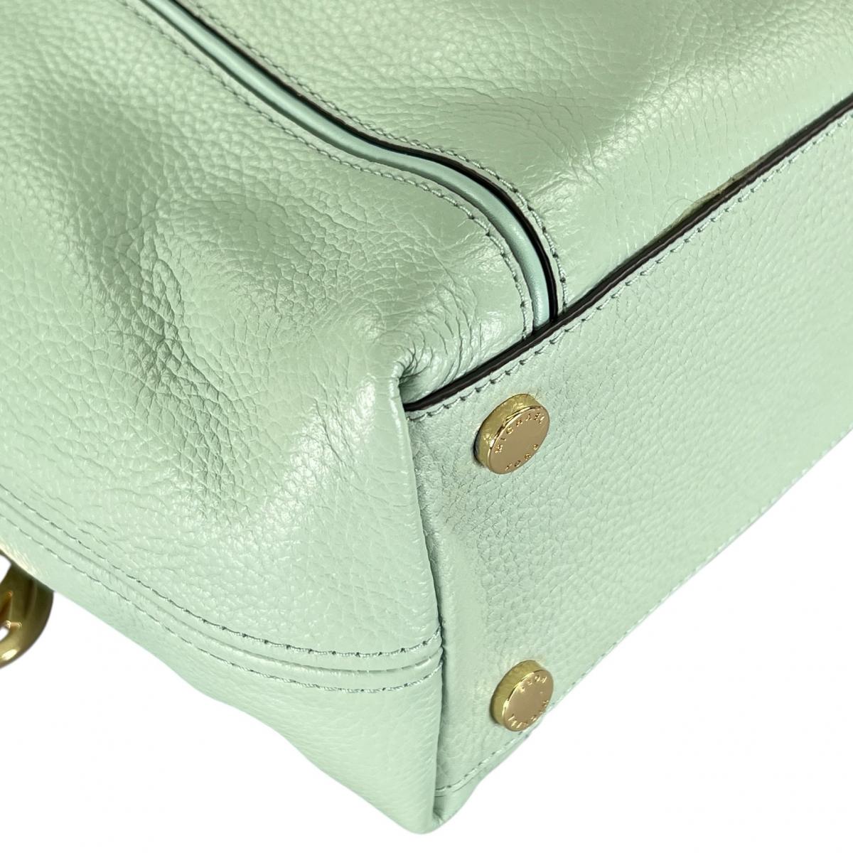 マイケルコース Michael Kors ハンドバッグ
 2WAYバッグ サッチェル ショルダーバッグ 牛革 35S0GYZS3L ライトグリーン 【SS】
 【中古】