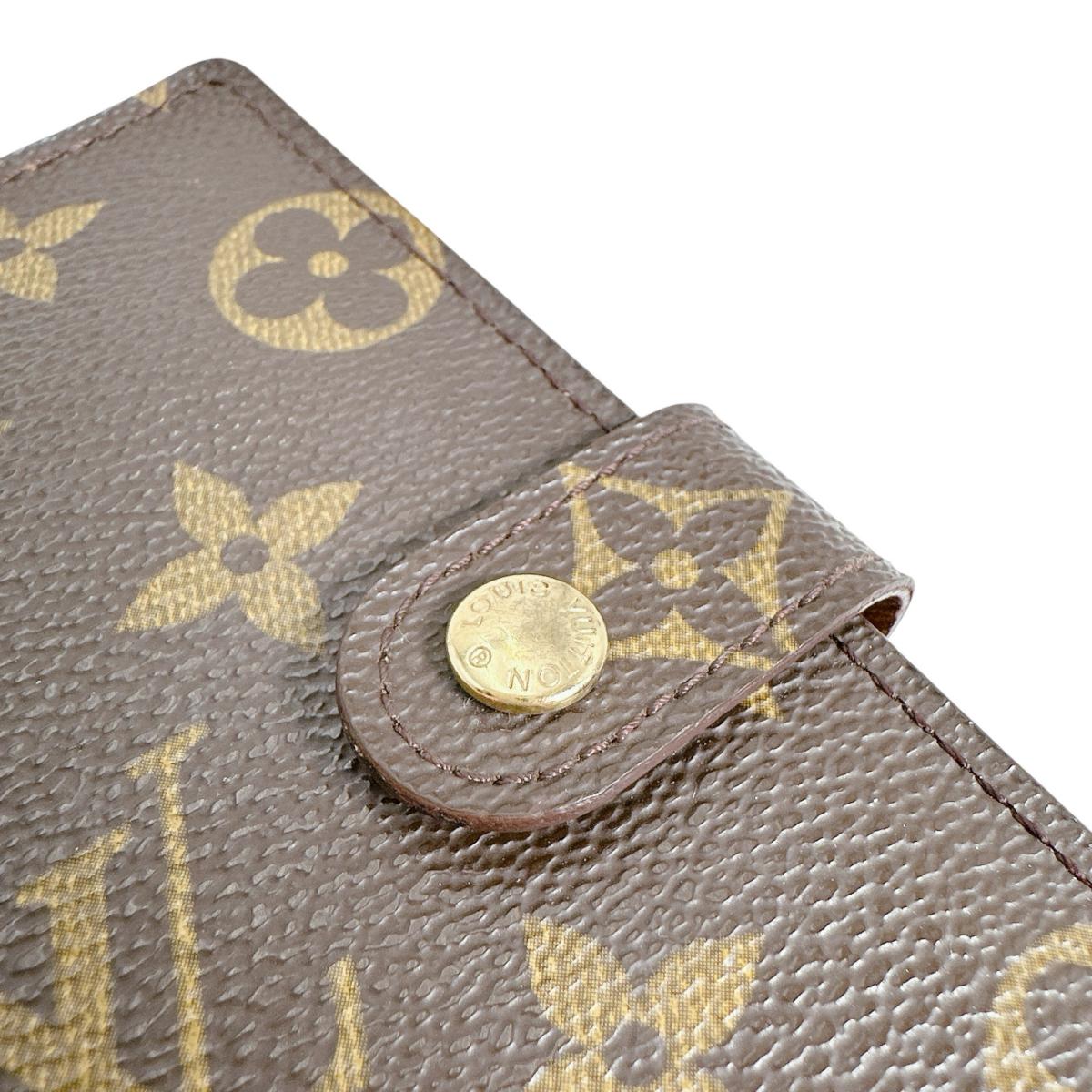 ルイヴィトン LOUIS VUITTON 手帳カバー
 システム手帳カバー モノグラム アジェンダ PM モノグラムキャンバス R20005 ブラウン LV
 【SS】
 【中古】