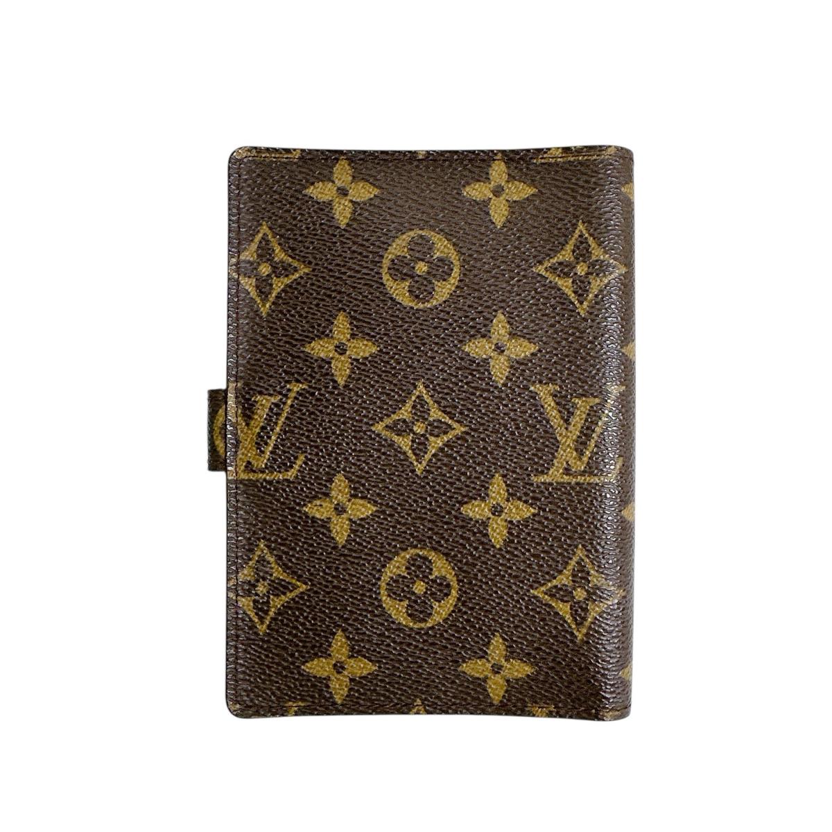 ルイヴィトン LOUIS VUITTON 手帳カバー
 システム手帳カバー モノグラム アジェンダ PM モノグラムキャンバス R20005 ブラウン LV
 【SS】
 【中古】
