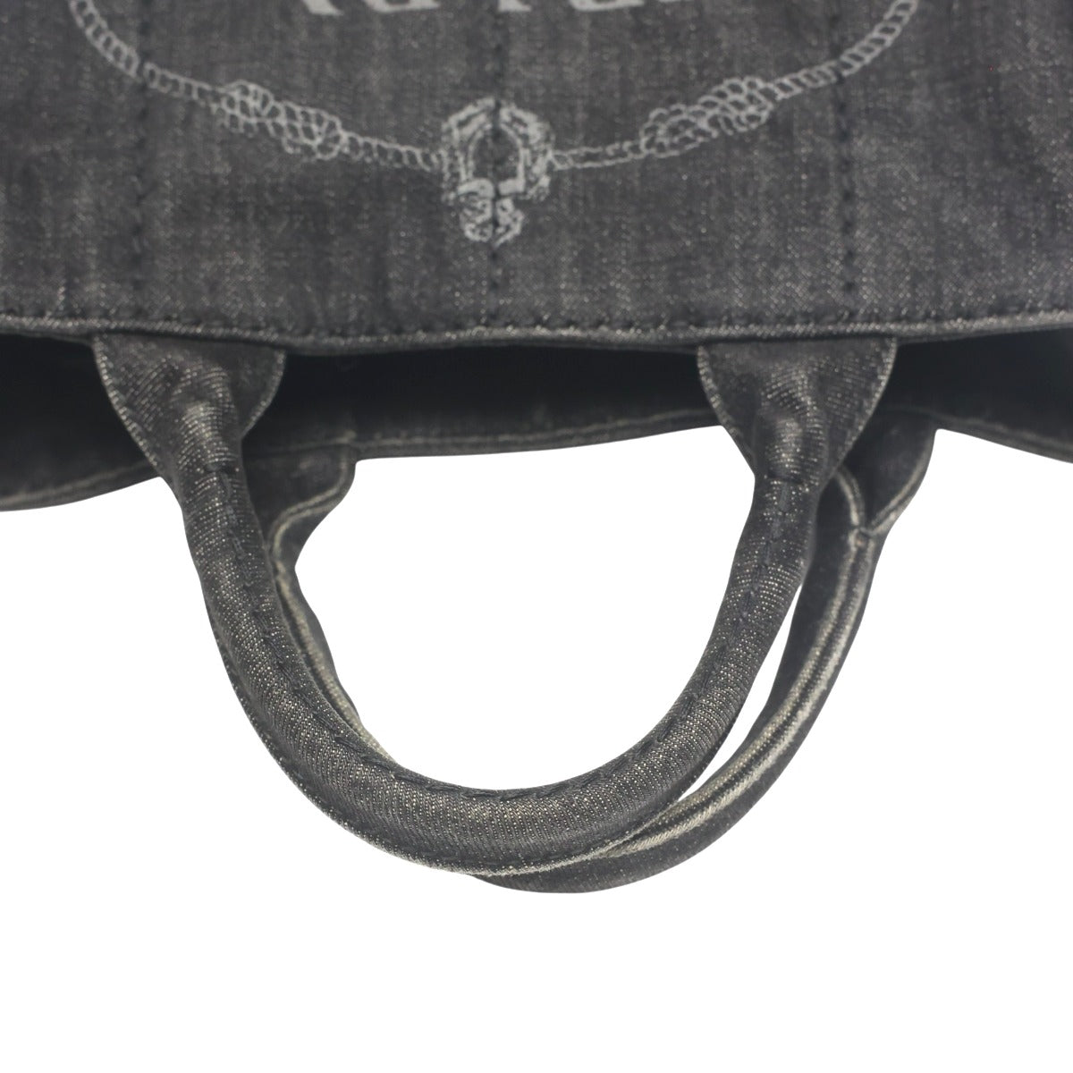 プラダ PRADA トートバッグ
 2WAYバッグ デニム カナパ デニム B2439G ブラック 【SS】
 【中古】