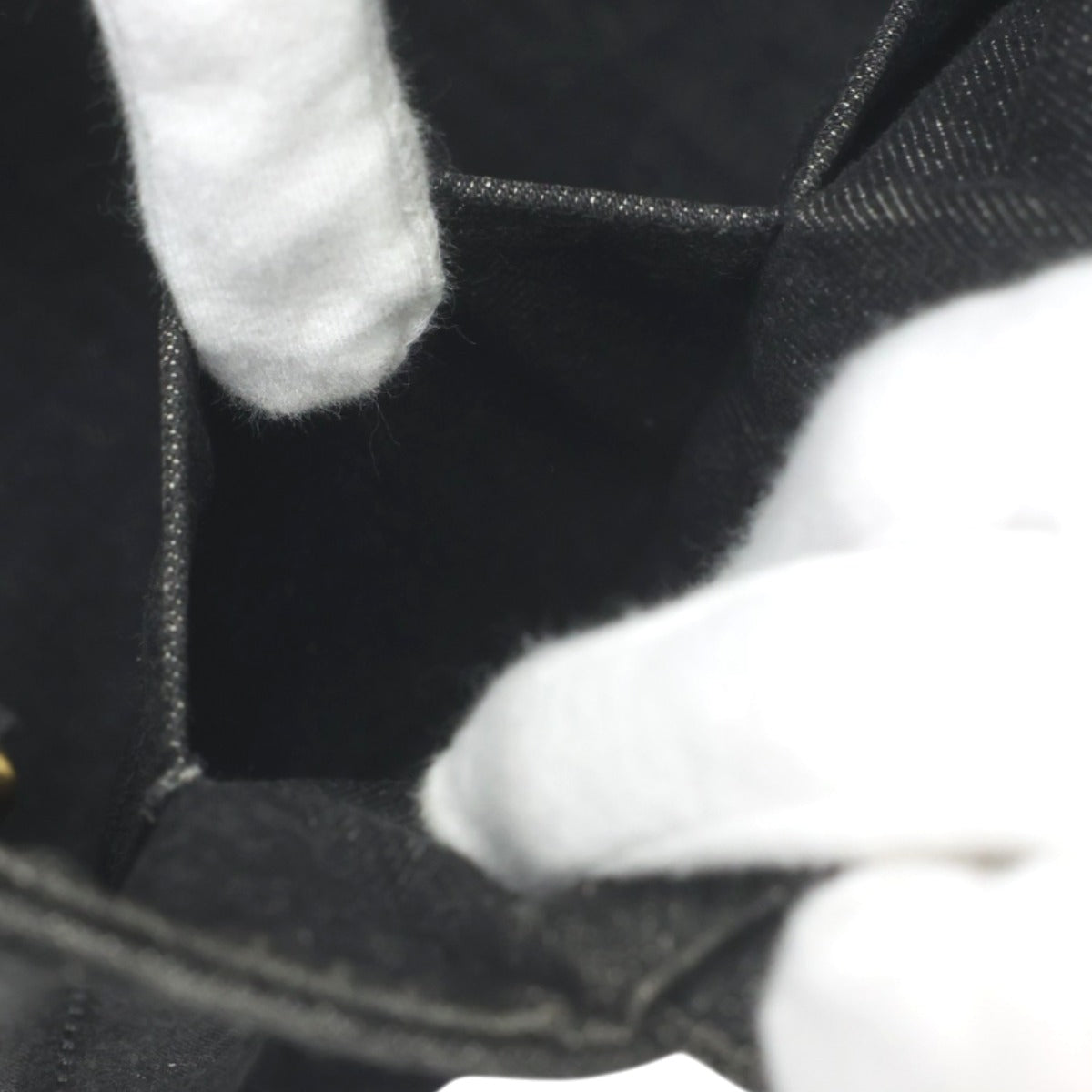 プラダ PRADA トートバッグ
 2WAYバッグ デニム カナパ デニム B2439G ブラック 【SS】
 【中古】