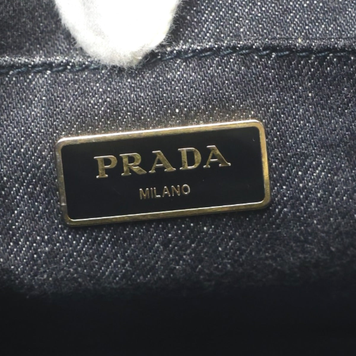 プラダ PRADA トートバッグ
 2WAYバッグ デニム カナパ デニム B2439G ブラック 【SS】
 【中古】
