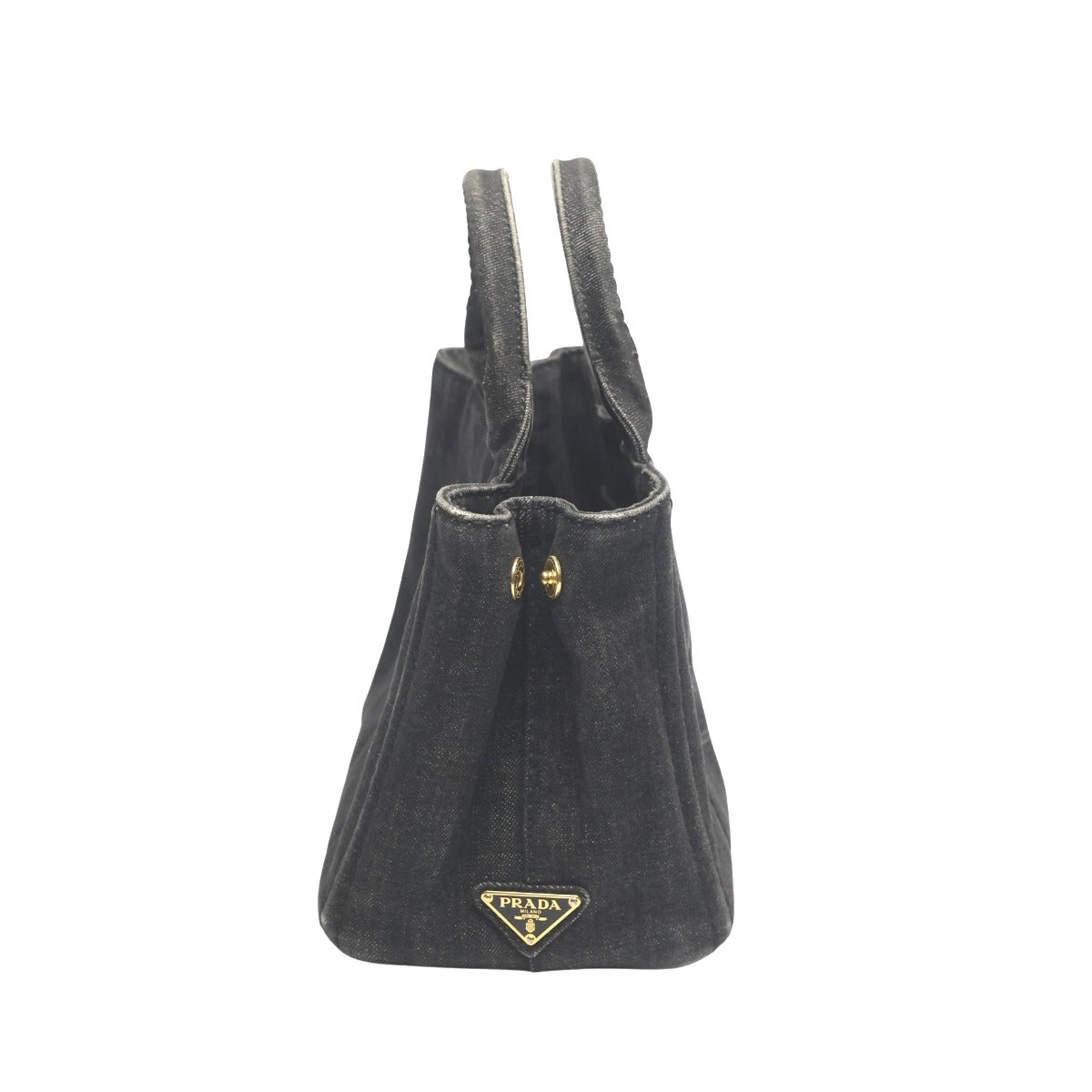 プラダ PRADA トートバッグ
 2WAYバッグ デニム カナパ デニム B2439G ブラック 【SS】
 【中古】