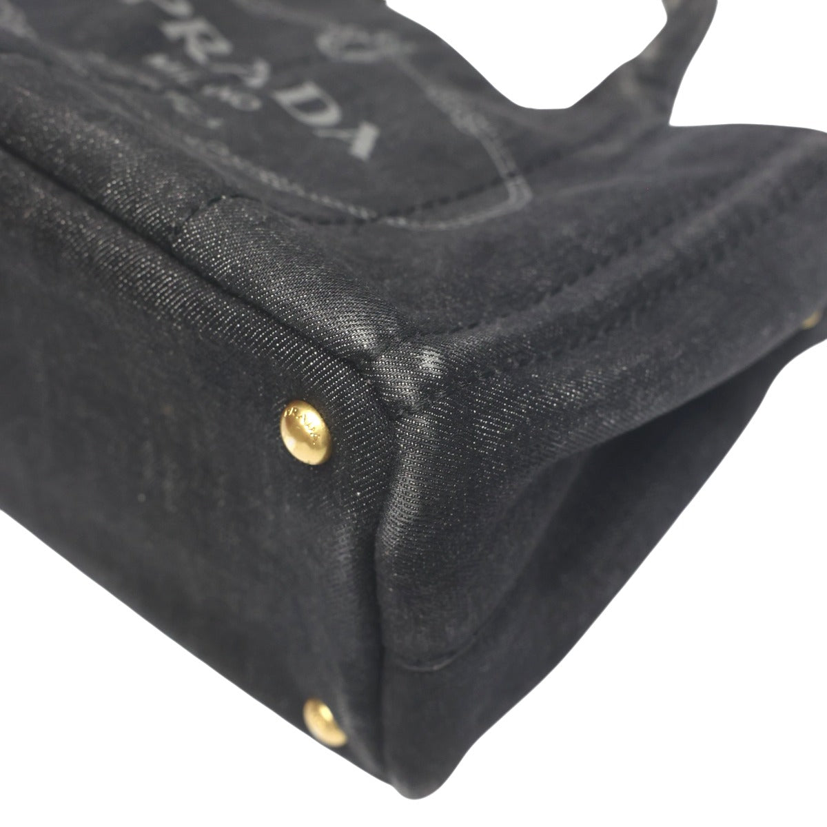 プラダ PRADA トートバッグ
 2WAYバッグ デニム カナパ デニム B2439G ブラック 【SS】
 【中古】