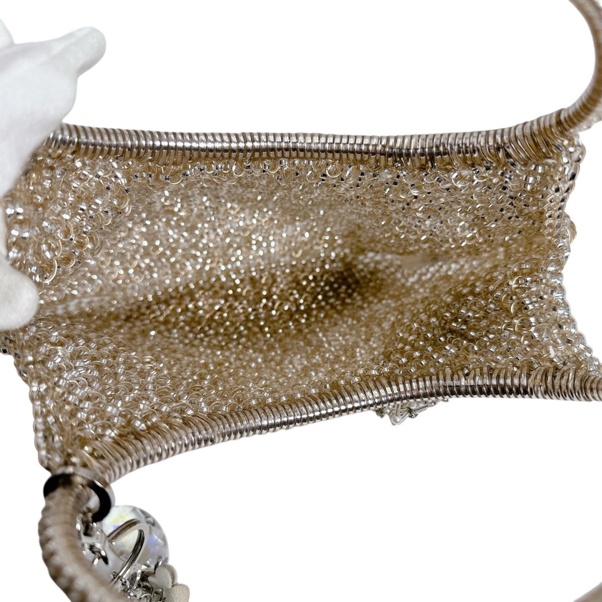 アンテプリマ ANTEPRIMA ハンドバッグ
 ワイヤーバッグ パーティー ミニバッグ ワイヤー ベージュ 【SS】
 【中古】