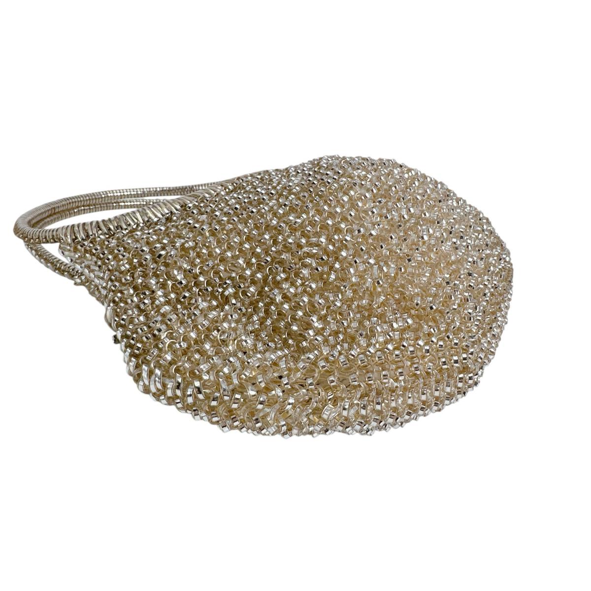 アンテプリマ ANTEPRIMA ハンドバッグ
 ワイヤーバッグ パーティー ミニバッグ ワイヤー ベージュ 【SS】
 【中古】