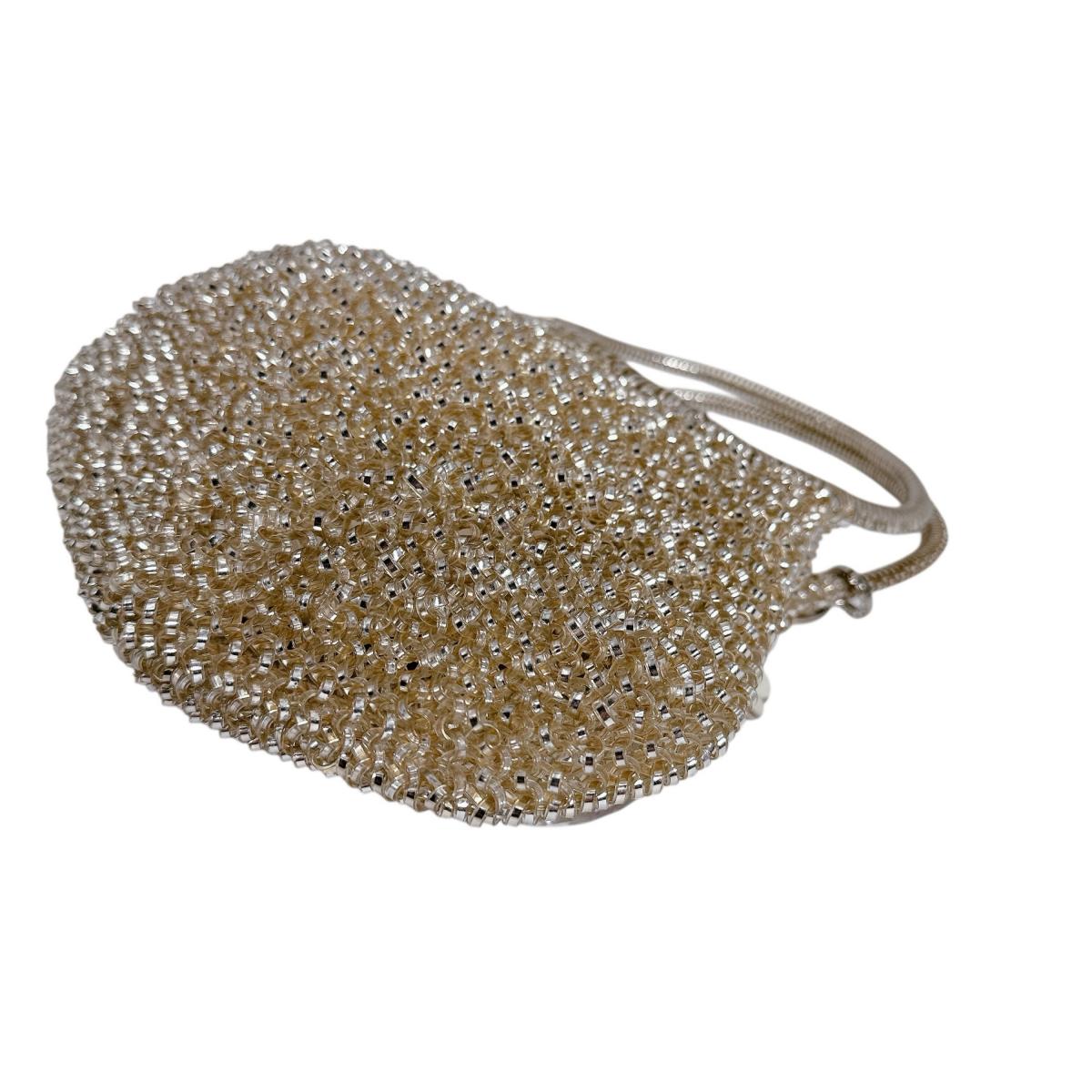 アンテプリマ ANTEPRIMA ハンドバッグ
 ワイヤーバッグ パーティー ミニバッグ ワイヤー ベージュ 【SS】
 【中古】