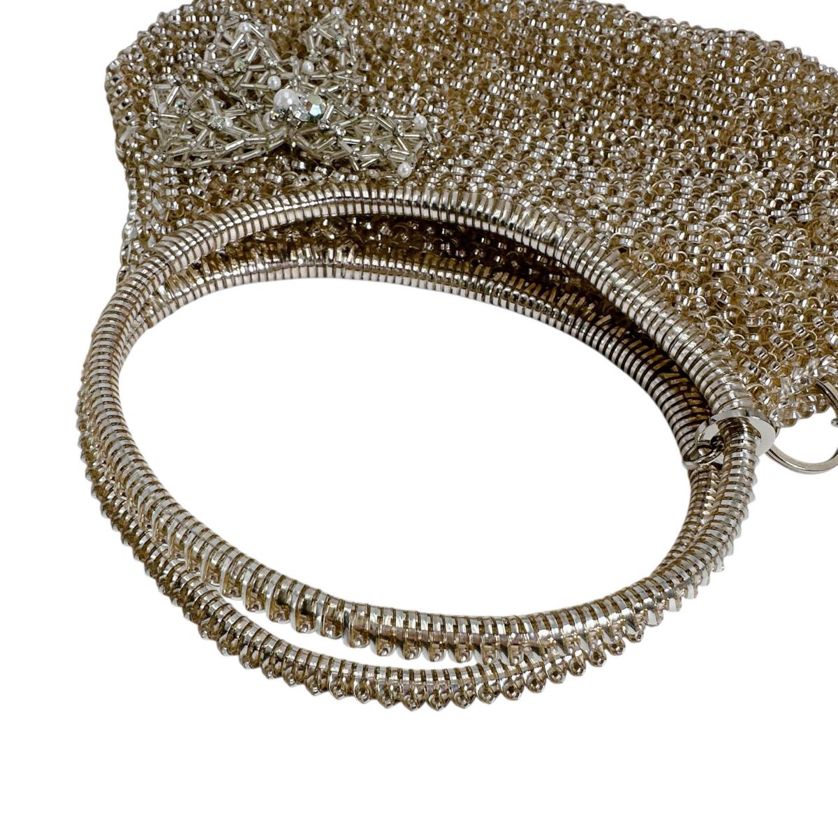 アンテプリマ ANTEPRIMA ハンドバッグ
 ワイヤーバッグ パーティー ミニバッグ ワイヤー ベージュ 【SS】
 【中古】