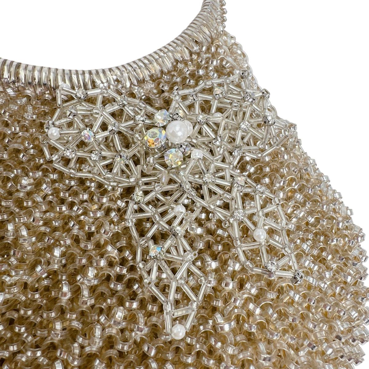 アンテプリマ ANTEPRIMA ハンドバッグ
 ワイヤーバッグ パーティー ミニバッグ ワイヤー ベージュ 【SS】
 【中古】