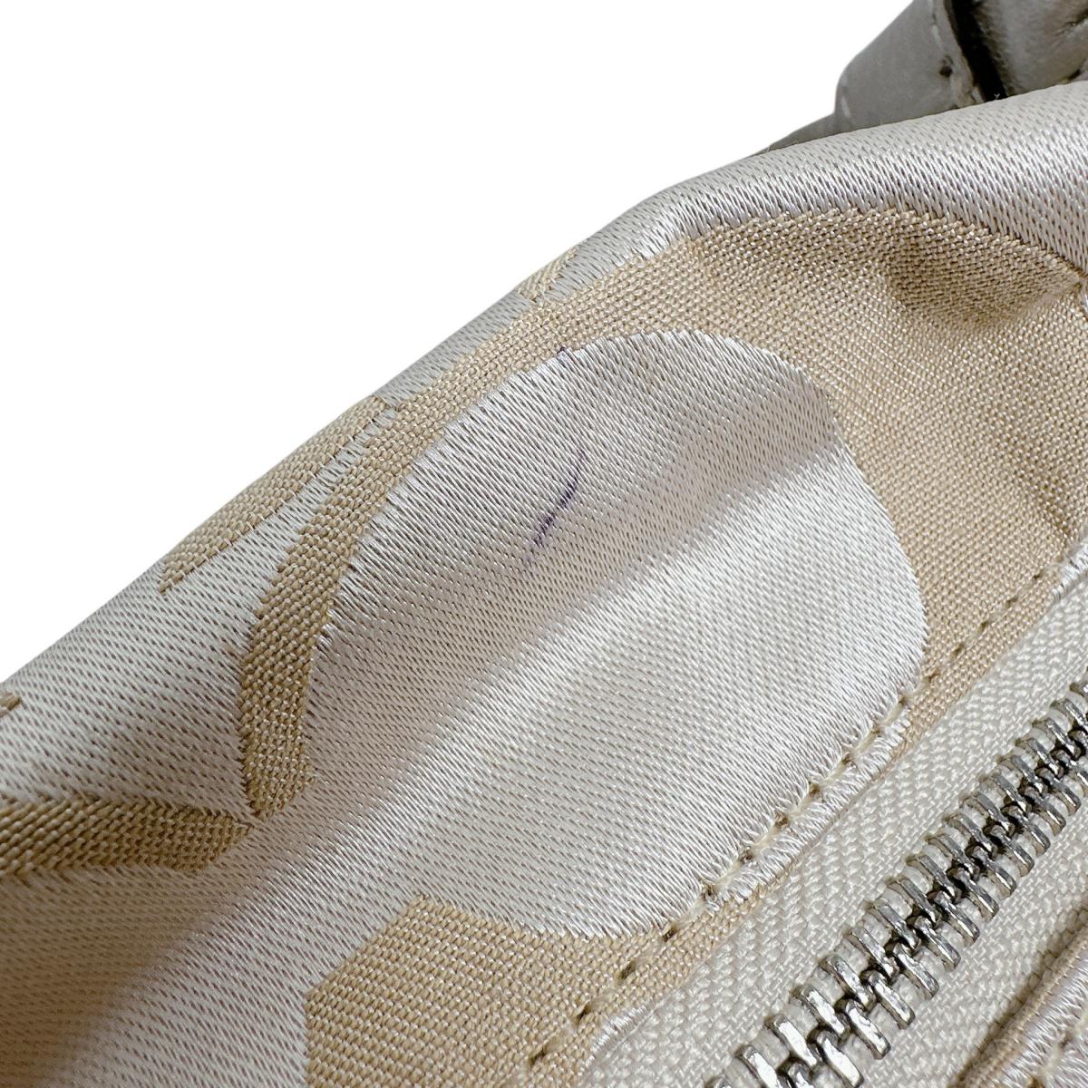 コーチ COACH トートバッグ
 ハンドバッグ クリスティングシグネチャー 肩掛け レザー 16778 ベージュ 【SS】
 【中古】