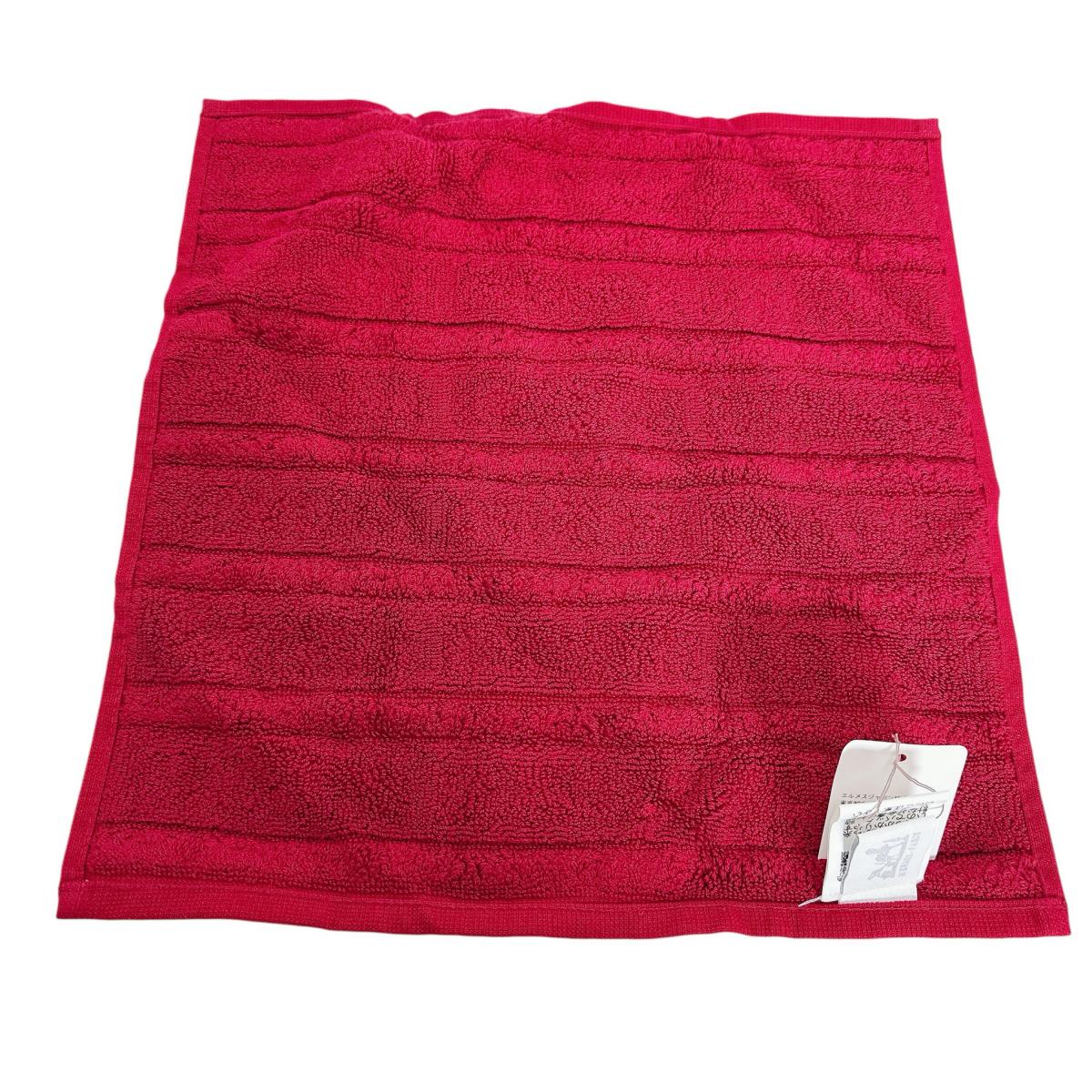 エルメス HERMES タオル
 ハンドタオル コットン レッド 【SS】
 【中古】