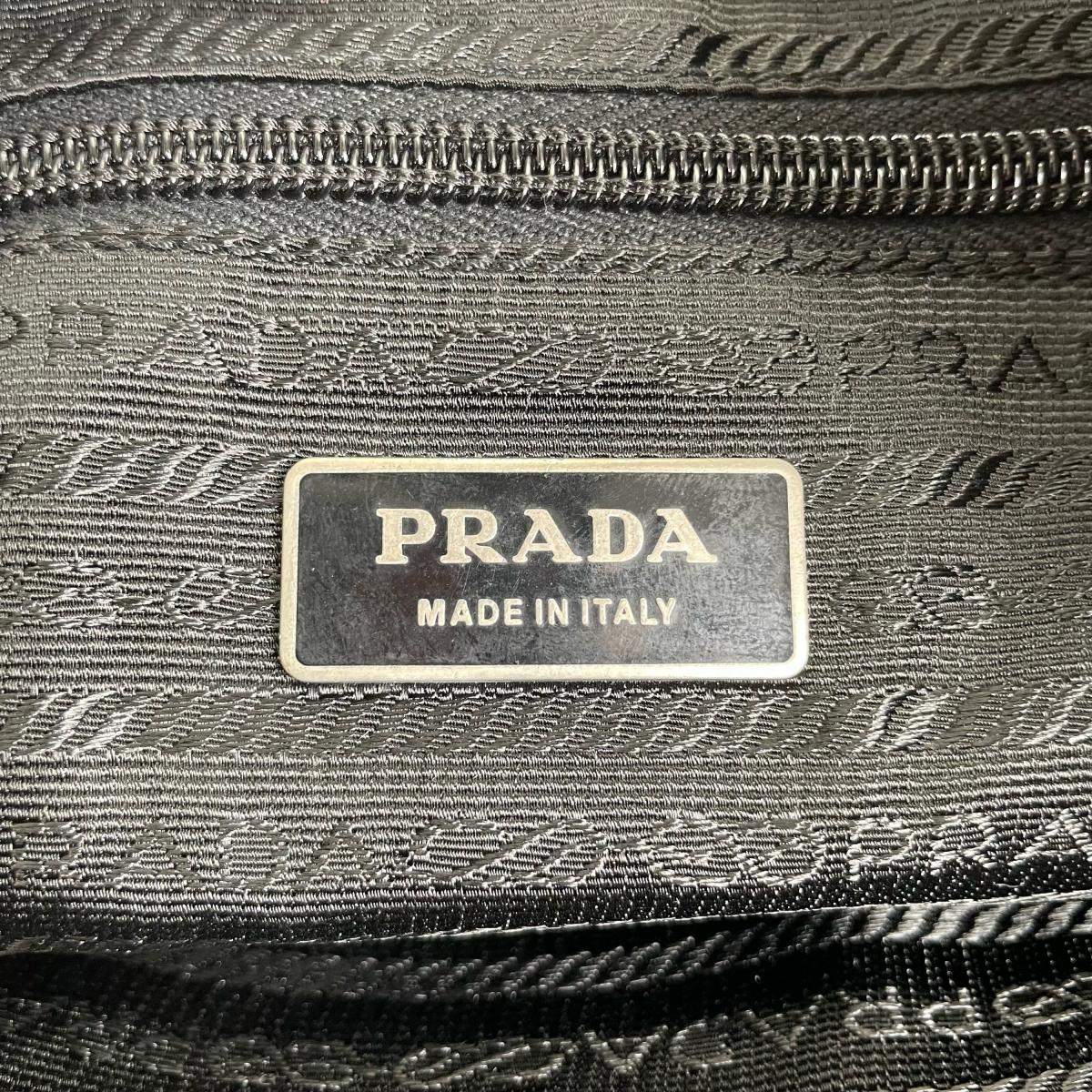 プラダ PRADA ショルダーバッグ
 ビジネスバッグ ブリーフケース トライアングルロゴ ナイロン ブラック 【SS】
 【中古】