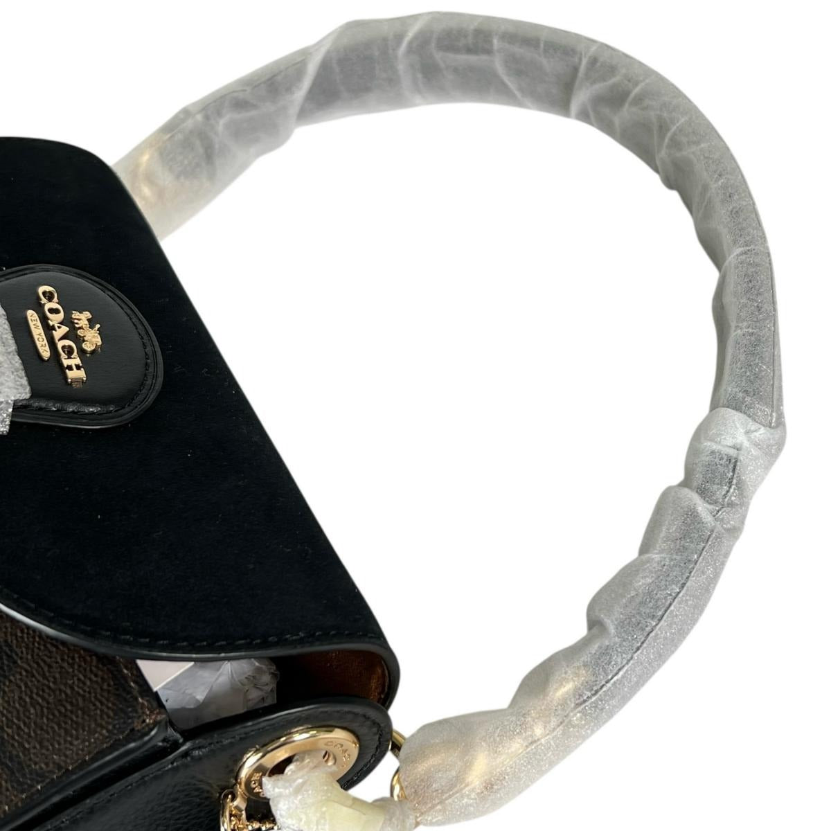 コーチ COACH ショルダーバッグ
 2Wayバッグ シグネチャー クリオ キャンバス C7966 ブラウン 【SS】
 【中古】