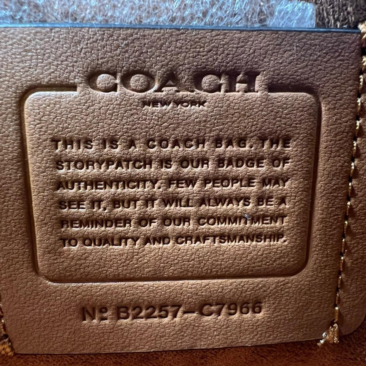 コーチ COACH ショルダーバッグ
 2Wayバッグ シグネチャー クリオ キャンバス C7966 ブラウン 【SS】
 【中古】