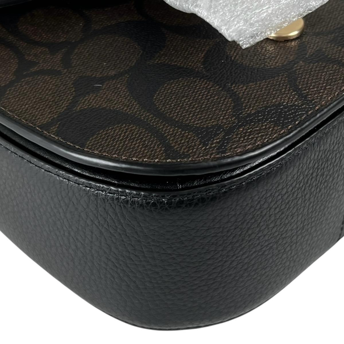 コーチ COACH ショルダーバッグ
 2Wayバッグ シグネチャー クリオ キャンバス C7966 ブラウン 【SS】
 【中古】