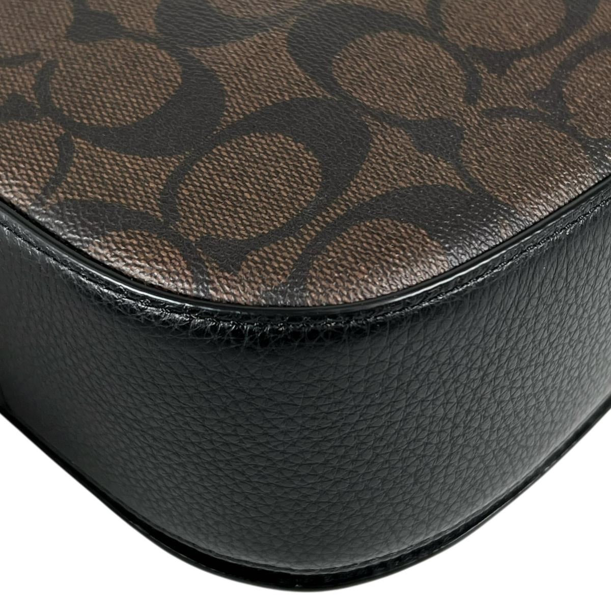 コーチ COACH ショルダーバッグ
 2Wayバッグ シグネチャー クリオ キャンバス C7966 ブラウン 【SS】
 【中古】