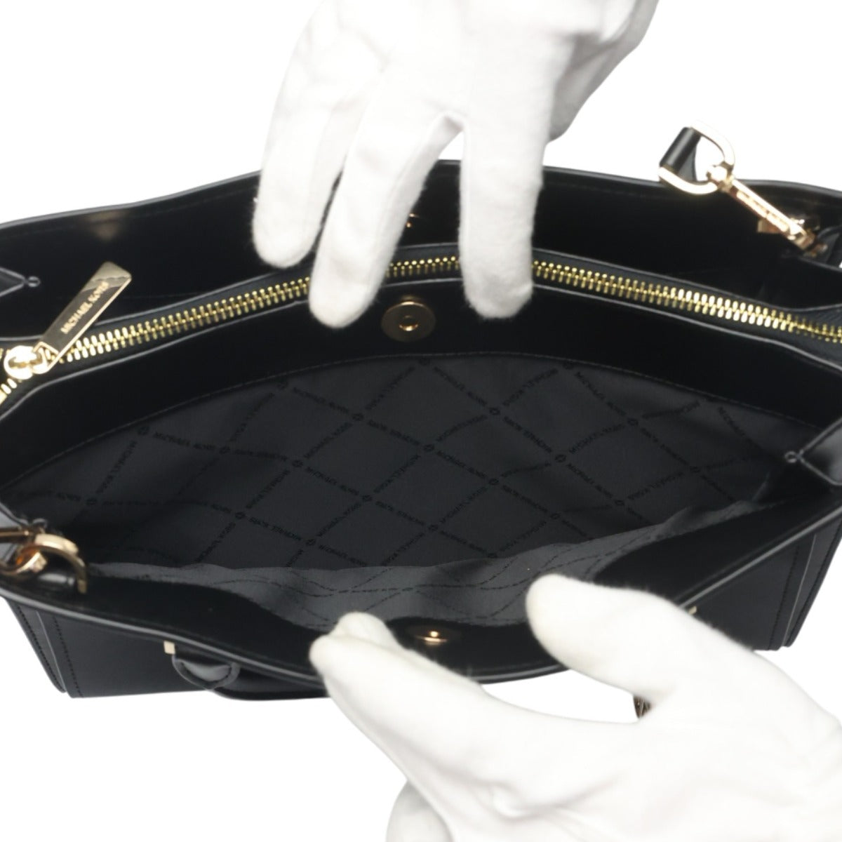 マイケルコース Michael Kors トートバッグ
 2wayバッグ シェイラ サッチェル レザー 35T0GWXS3L ブラック 【SS】
 【中古】