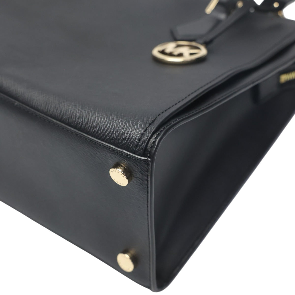 マイケルコース Michael Kors トートバッグ
 2wayバッグ シェイラ サッチェル レザー 35T0GWXS3L ブラック 【SS】
 【中古】
