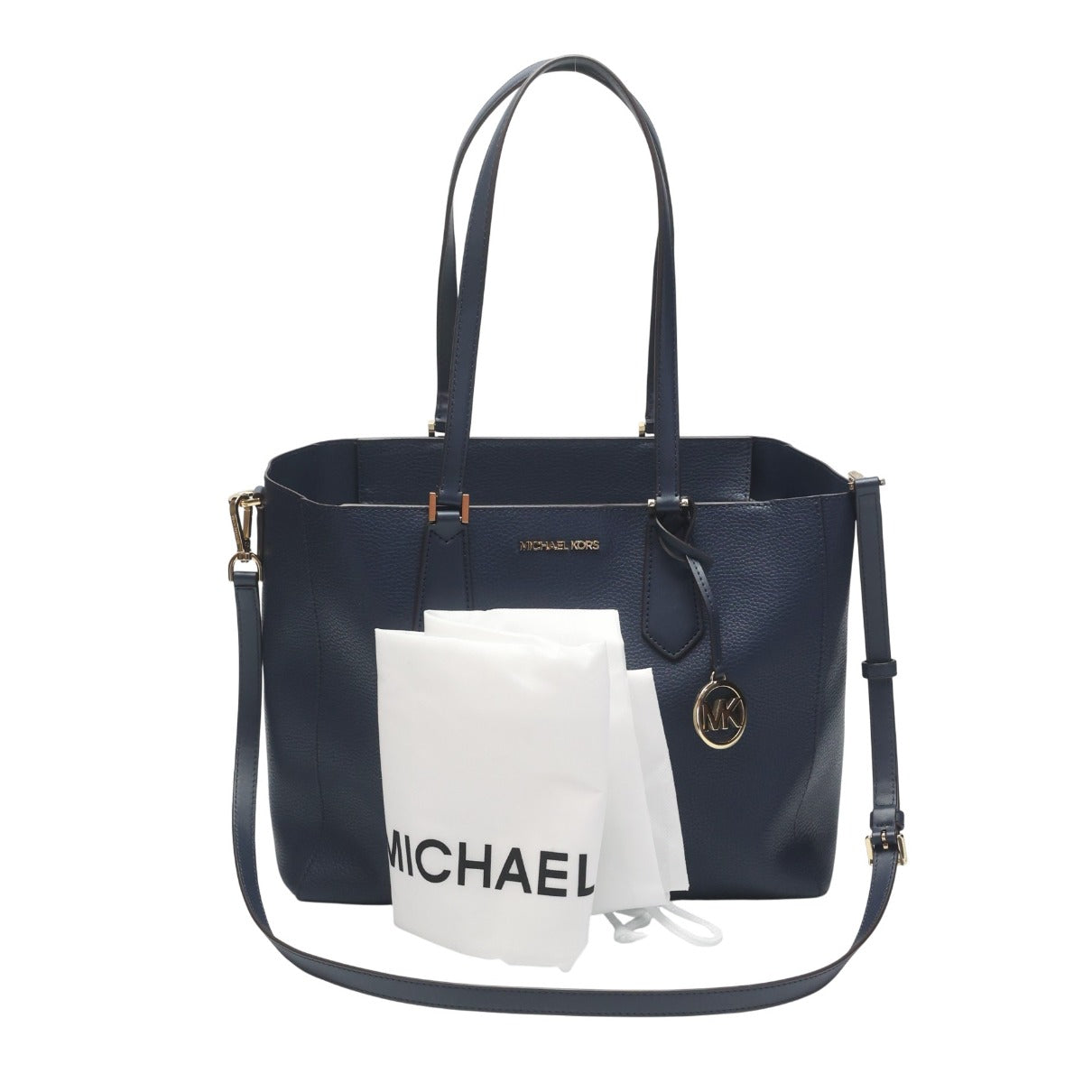 マイケルコース Michael Kors トートバッグ
 2wayバッグ A4対応 ショルダーバッグ レザー 35H0GKFT9T ネイビー 【SS】
 【中古】