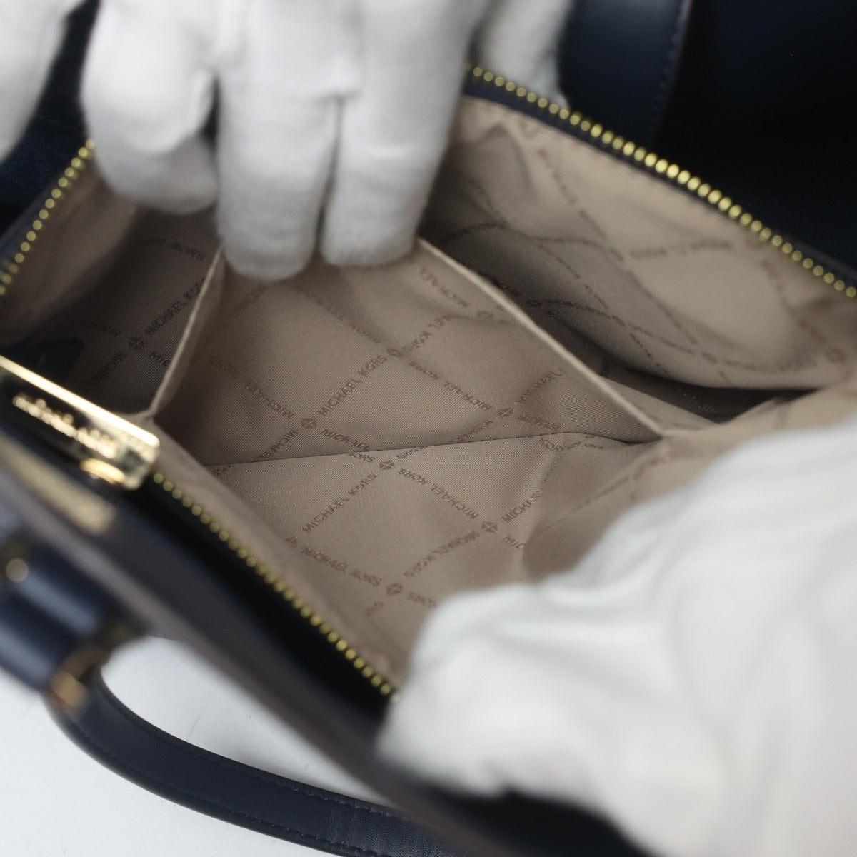 マイケルコース Michael Kors トートバッグ
 2wayバッグ A4対応 ショルダーバッグ レザー 35H0GKFT9T ネイビー 【SS】
 【中古】