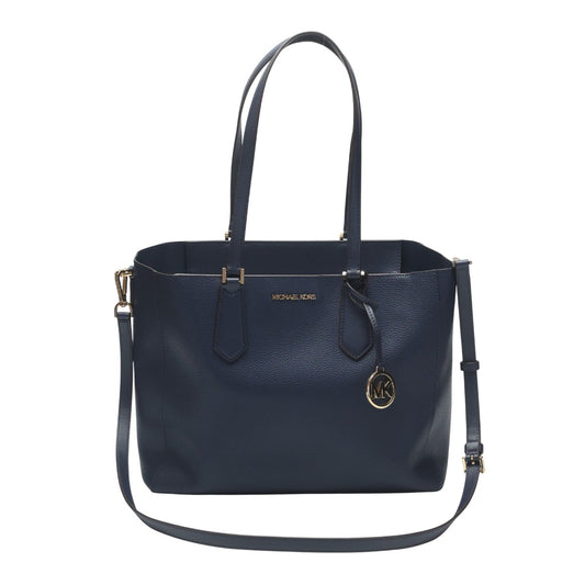 マイケルコース Michael Kors トートバッグ
 2wayバッグ A4対応 ショルダーバッグ レザー 35H0GKFT9T ネイビー 【SS】
 【中古】
