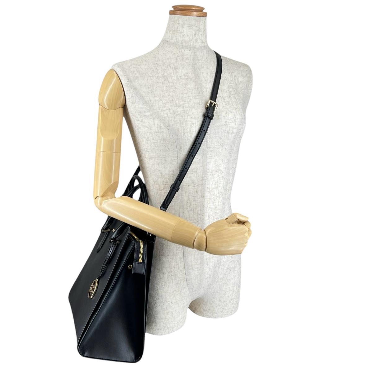 マイケルコース Michael Kors ハンドバッグ
 2WAYバッグ サッチェル ショルダーバッグ レザー 35T0GWXS3L ブラック 【SS】
 【中古】