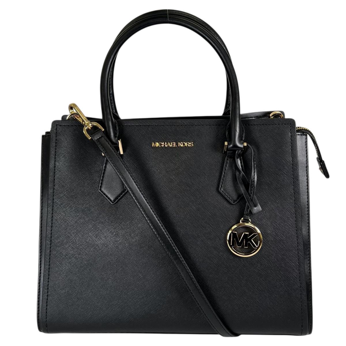 マイケルコース Michael Kors ハンドバッグ
 2WAYバッグ サッチェル ショルダーバッグ レザー 35T0GWXS3L ブラック 【SS】
 【中古】