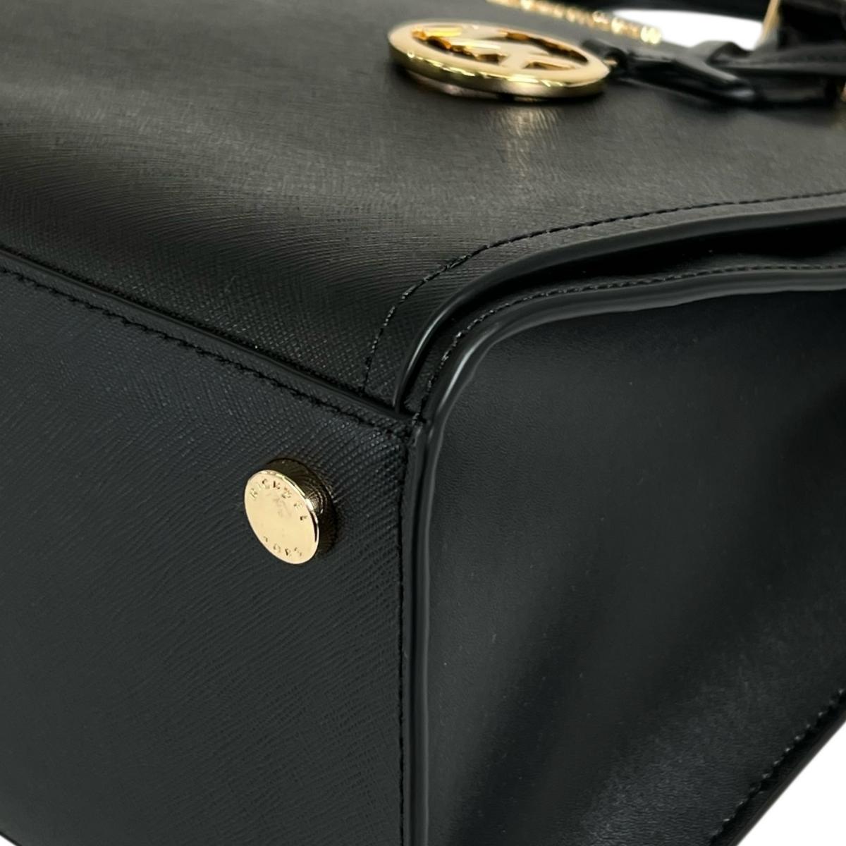 マイケルコース Michael Kors ハンドバッグ
 2WAYバッグ サッチェル ショルダーバッグ レザー 35T0GWXS3L ブラック 【SS】
 【中古】