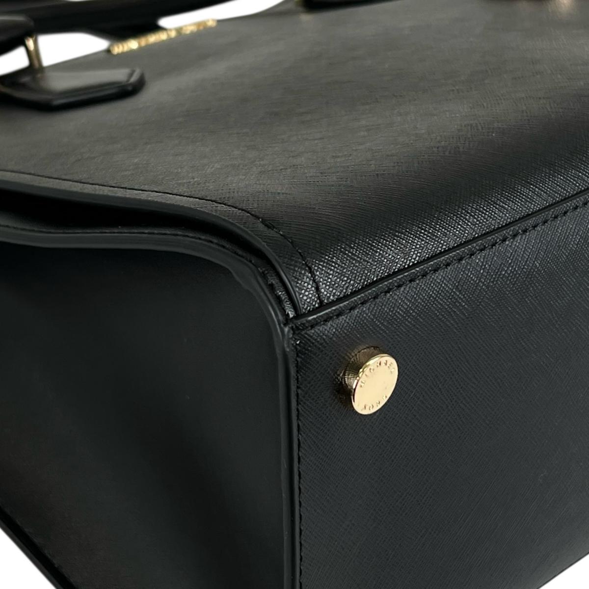 マイケルコース Michael Kors ハンドバッグ
 2WAYバッグ サッチェル ショルダーバッグ レザー 35T0GWXS3L ブラック 【SS】
 【中古】