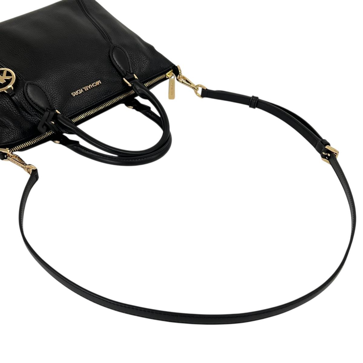 マイケルコース Michael Kors ハンドバッグ
 2WAYバッグ サッチェル ショルダーバッグ レザー 35S0GYZM2L ブラック 【SS】
 【中古】