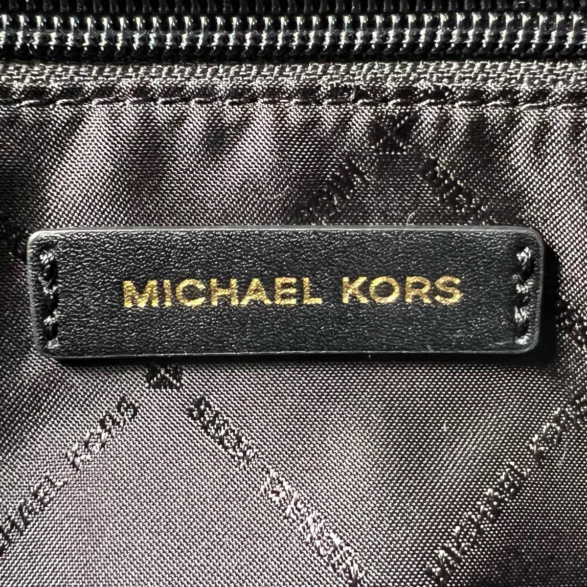 マイケルコース Michael Kors ハンドバッグ
 2WAYバッグ サッチェル ショルダーバッグ レザー 35S0GYZM2L ブラック 【SS】
 【中古】