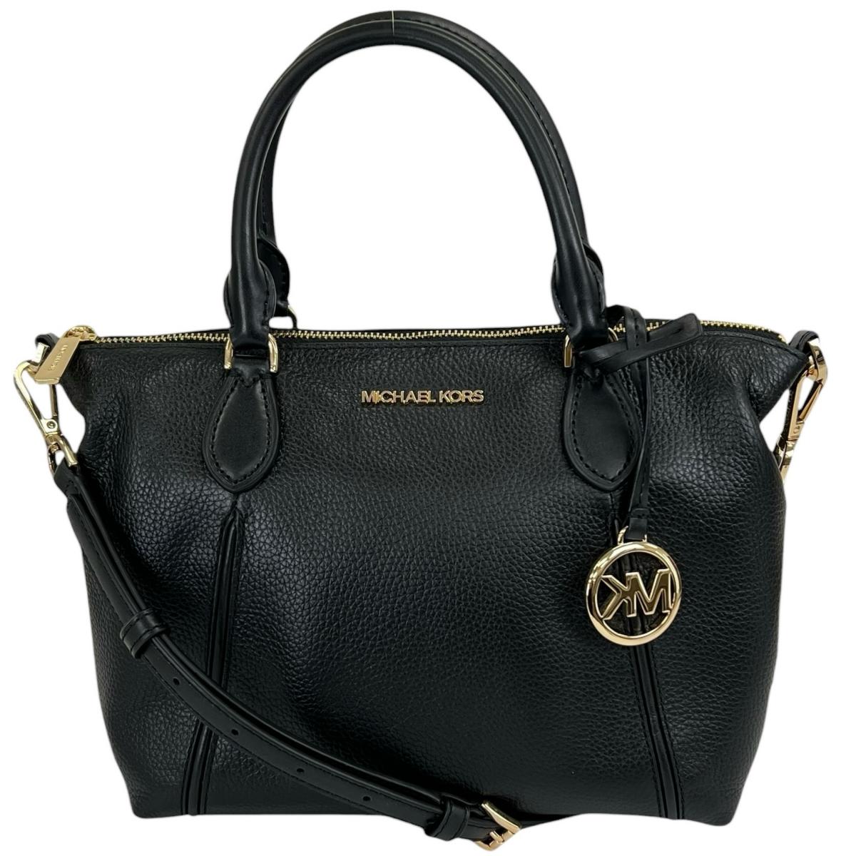 マイケルコース Michael Kors ハンドバッグ
 2WAYバッグ サッチェル ショルダーバッグ レザー 35S0GYZM2L ブラック 【SS】
 【中古】