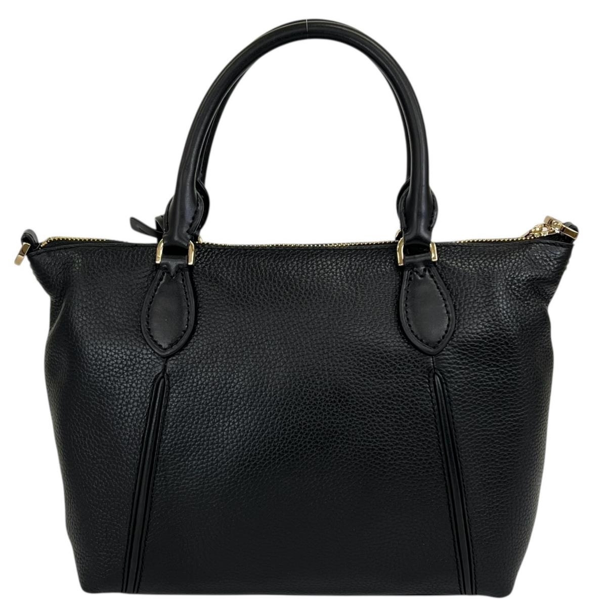 マイケルコース Michael Kors ハンドバッグ
 2WAYバッグ サッチェル ショルダーバッグ レザー 35S0GYZM2L ブラック 【SS】
 【中古】